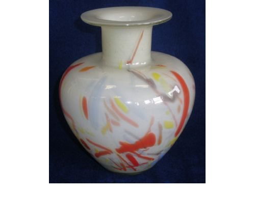Red-Yellow Glass Vase